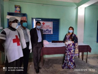 रेडक्रसले बनाइदियो क्वारेन्टीन