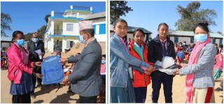 खोटाङको दिप्रुङमा दलित र फरक क्षमता भएका छात्र/छात्रालाई झोला