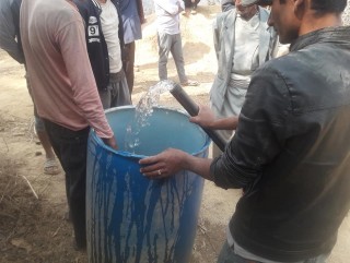 स्थानीयको पहलमा नदीको पानी गाउँमा निकालियो