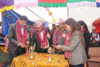बिजयखर्कमा एकैदिन चार वटा भवन उद्घाटन