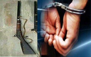 घरमा भरुवा बन्दुक राखेको कसुरमा एक जना पक्राउ
