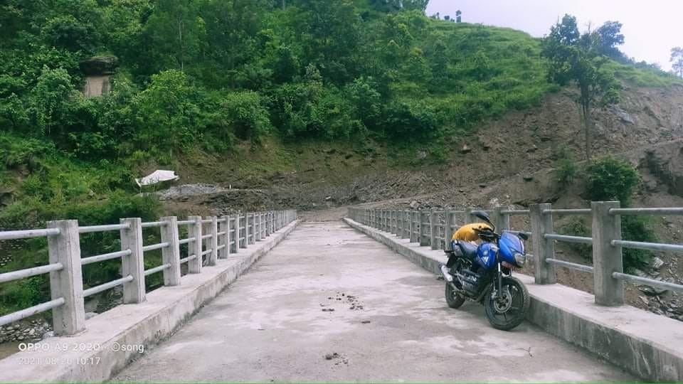 तावा खोला मोटरेबल पुल अन्तिम चरणमा, वारपार गर्न थाले सवारी साधन