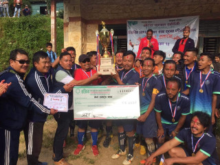 केएफए अन्तर संस्था फुटबल प्रतियोगीताको प्रथम उपाधि नेर्पाले उचाल्यो