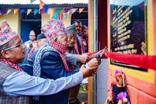 श्रेष्ठको स्मृतिमा विद्यालयमा सरस्वती मन्दिर निर्माण