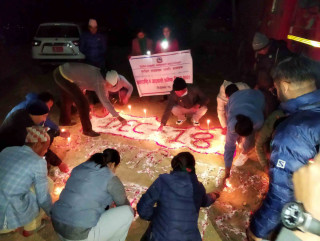 विदेशमा ज्यान गुमाएका कामदारको सम्झनामा दिप प्रज्वलन