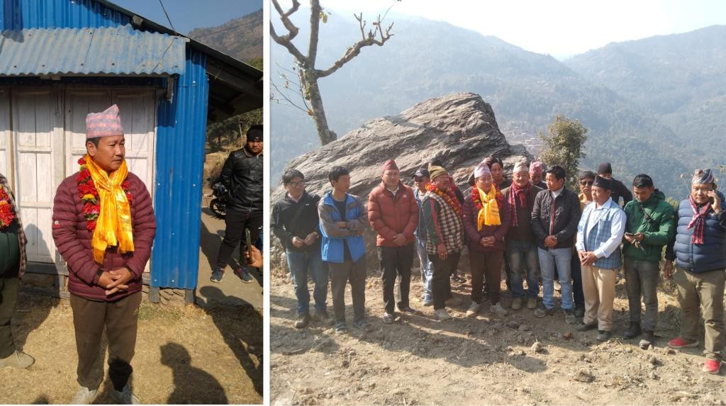 धरानका मेयर हर्क साम्पाङले गरे साम्पाङ राईको उद्गमस्थल अवलोकन