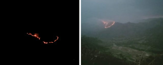 वनमा लागेको डढेलोबाट बच्न रातभर जाग्राम