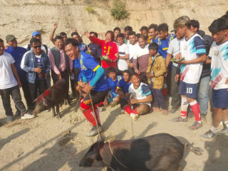 बोसे–आराखा अन्तर वडा स्तरिय फुटबलः बोसे तान्दै फर्किए विजेता खेलाडी