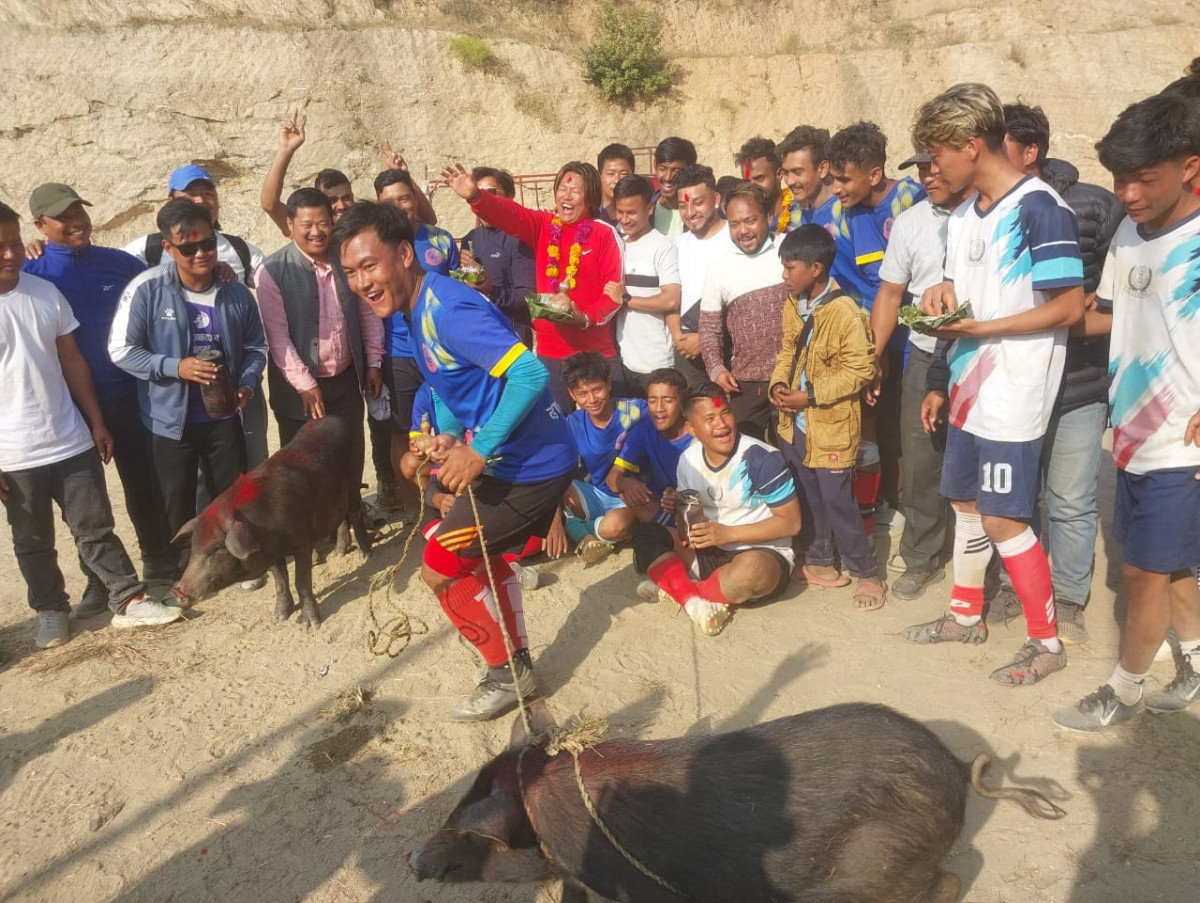 बोसे–आराखा अन्तर वडा स्तरिय फुटबलः बोसे तान्दै फर्किए विजेता खेलाडी