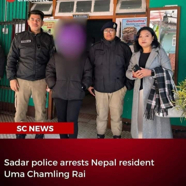 खोटाङकी चर्चित भ्लगर उमा चाम्लिङ सिक्किम प्रहरीको हिरासतमा
