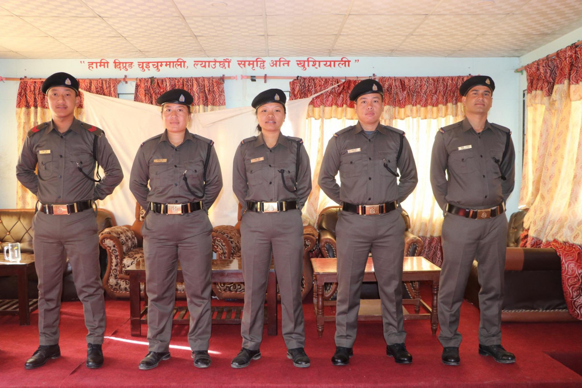 दिप्रुङमा गाउँ प्रहरी थप, एकैसाथ गाउँ प्रहरी सहायक निरिक्षक र पाँच जवान नियुक्त