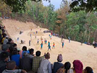 लफ्याङमा भलिबल, नृत्य र गायन प्रतियोगीताको तयारी