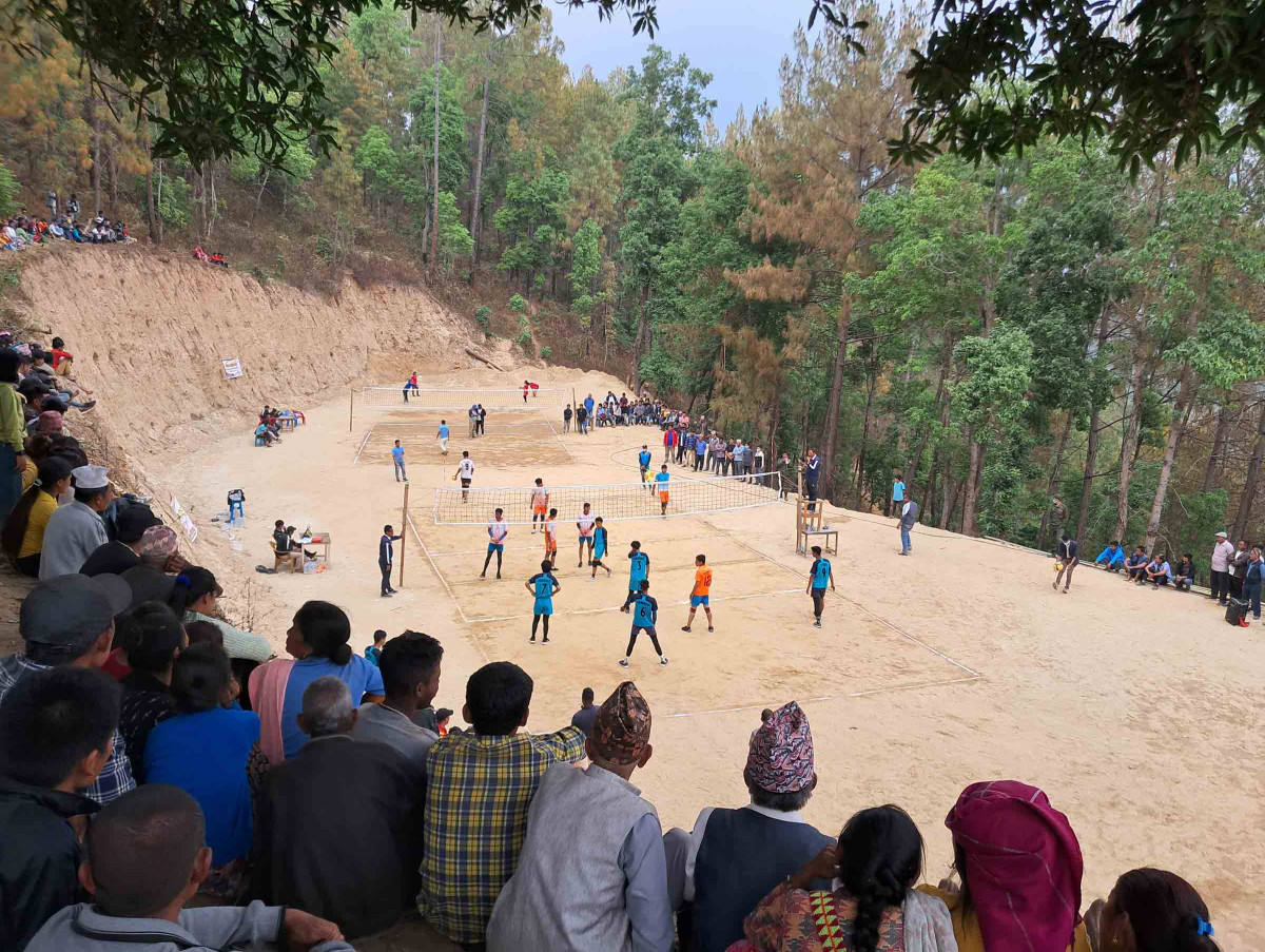 लफ्याङमा भलिबल, नृत्य र गायन प्रतियोगीताको तयारी