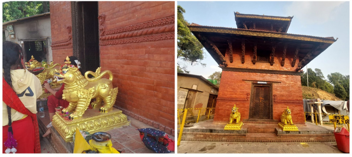 राईले चढाईन् कालिका भगवती मन्दिर र बुद्धेश्वर गुफामा अखण्ड बत्ती