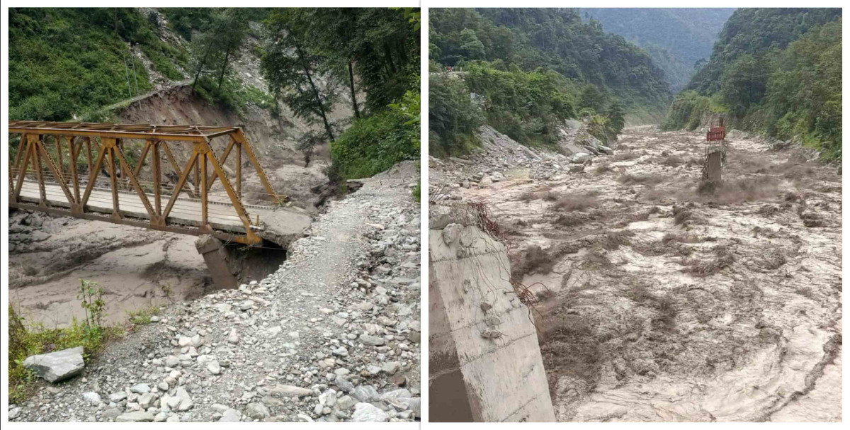 थामेका १३५ जना बाढी प्रभावितलाई सुरक्षित स्थानमा सारियो